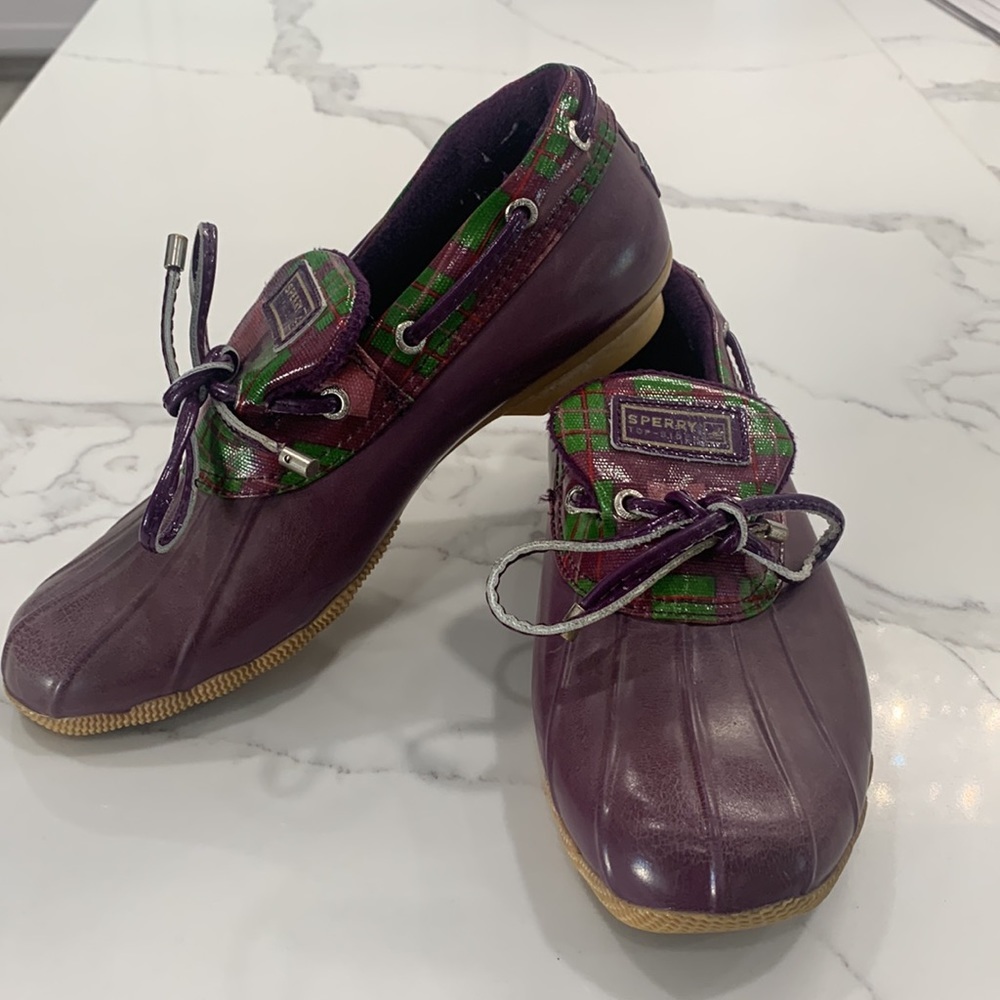 Sherry Top Sider Womenโs Saltwater 1 - Eye Rainboots Sizeโ 7